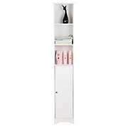 Inq Boutique FCH One Door & Three Layers Bathroom Cabinet White  YJ