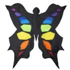 Alternate image 0 for Black and Rainbow Butterfly Nylon Kite New