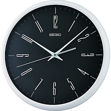 Seiko 12" Yumi Wall Clock, Black. View a larger version of this product image.