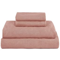 100% French Linen Sheet Set - Cal King - Clay   BOKSER HOME