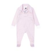 Paper Cape Baby Girls One Piece Notch Collar Pima Cotton, Footie Pajama