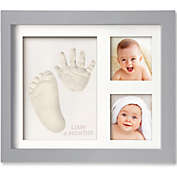 KeaBabies Baby Hand and Footprint Kit, Baby Footprint Kit, Baby Keepsake Picture Frames (Cloud Gray)