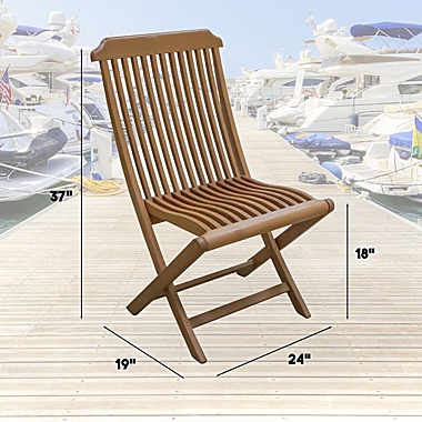 Prime Teak - Folding Teak Indoor/Outdoor Chair. View a larger version of this product image.