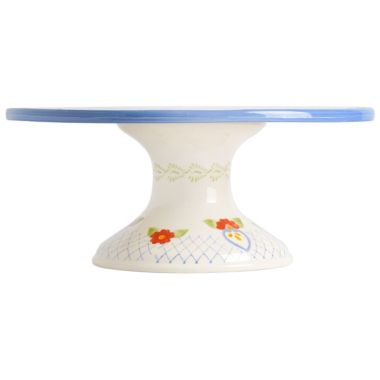 Laurie Gates California Designs Stoneware 12 Inch Cake Stand in Multi. View a larger version of this product image.
