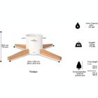 Alternate image 1 for Tree Nest  (#219666) Black Timber Christmas Tree Stand