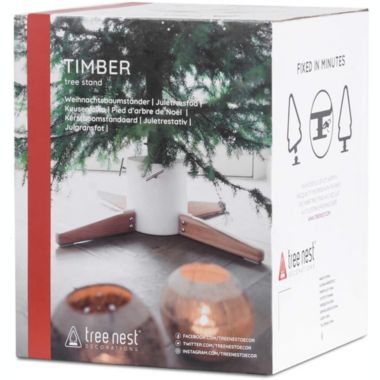 Tree Nest  (#219666) Black Timber Christmas Tree Stand. View a larger version of this product image.