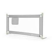 Slickblue 57 Inch Toddlers Vertical Lifting Baby Bed Rail Guard with Lock-Gray