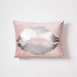 Dormify Velvet Metallic Lips Throw Pillow 12