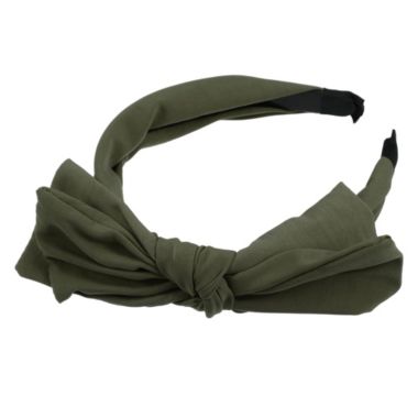 Unique Bargains Big Bowknot Headband Hairband for Women Dark Green 1.2 Inch Wide 1 Piece. View a larger version of this product image.