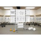 Alternate image 2 for Luxor Double Sided Magnetic Whiteboard Collaboration Station