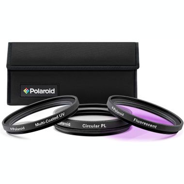 Polaroid Optics 46mm 3-Piece Filter Kit Set [UV,CPL,FLD] includes Nylon Carry Case - Compatible w/ All Popular Camera Lens Models. View a larger version of this product image.