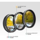 Alternate image 1 for Polaroid Optics 46mm 3-Piece Filter Kit Set [UV,CPL,FLD] includes Nylon Carry Case - Compatible w/ All Popular Camera Lens Models