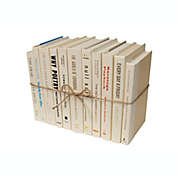 Booth & Williams Buttercream Decorative Books, One Foot Bundle of Real, Shelf-Ready Books