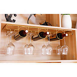 Stock Preferred Wine Rack Bottles Glass Storage Holder in Gold