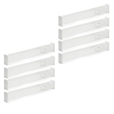 mDesign Expandable Dresser Drawer Organizer/Divider, 2.5" H, 8 Pack