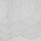 Alternate image 1 for Commonwealth Habitat Mona Lisa Jacquard Scalloped Lace Swag Pair - 72x32" - White