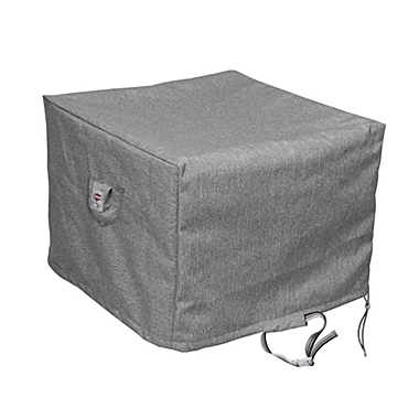 Summerset Shield Platinum 3-Layer Water Resistant Polyester Outdoor Ottoman Cover - 29x26", Grey Melange. View a larger version of this product image.