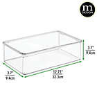 Alternate image 3 for mDesign Plastic Stackable Closet Storage Bin Box with Lid