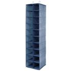 Alternate image 0 for mDesign Large 20 Shelf Fabric Over Rod Closet Hanging Storage Unit