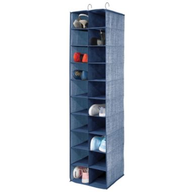 mDesign Large 20 Shelf Fabric Over Rod Closet Hanging Storage Unit. View a larger version of this product image.
