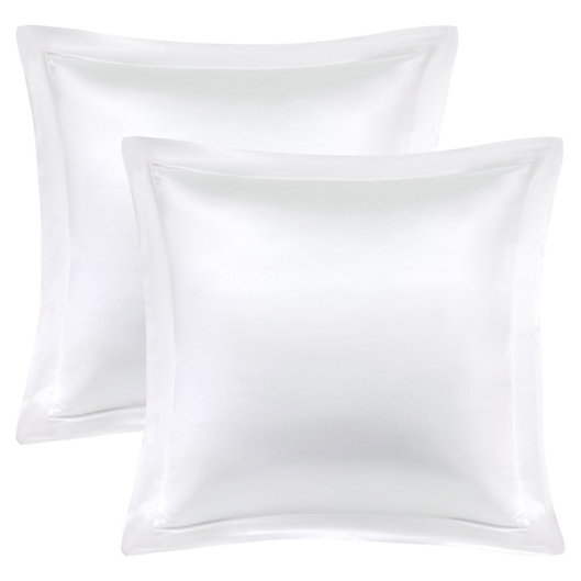 King Size Luxury Pillow Case 2x Silky Satin Pillowcase US Standard Queen 