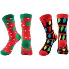 Alternate image 0 for Toe-Tally Sox 2 Pairs Christmas Tree Socks for Adult Women, Xmas Holiday Party Novelty Gifts, Unisex, One Size