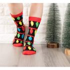 Alternate image 1 for Toe-Tally Sox 2 Pairs Christmas Tree Socks for Adult Women, Xmas Holiday Party Novelty Gifts, Unisex, One Size