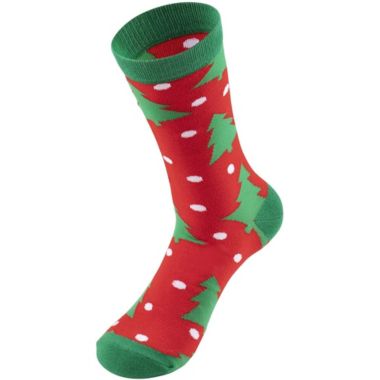 Toe-Tally Sox 2 Pairs Christmas Tree Socks for Adult Women, Xmas Holiday Party Novelty Gifts, Unisex, One Size. View a larger version of this product image.