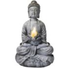 Alternate image 0 for Vp Home Zen Buddha Solar Powered Flickering Led Outdoor Decor Garden Light