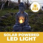 Alternate image 1 for Vp Home Zen Buddha Solar Powered Flickering Led Outdoor Decor Garden Light