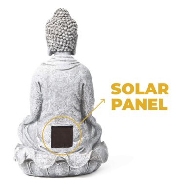 Vp Home Zen Buddha Solar Powered Flickering Led Outdoor Decor Garden Light. View a larger version of this product image.