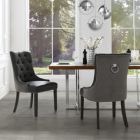 Alternate image 0 for Inspired Home Jimmy Leather PU/ Velvet Dining Chair Set of 2