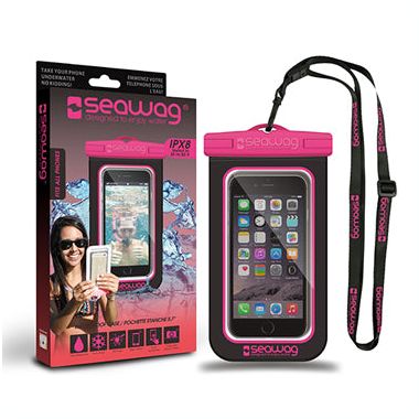 Seawag - Universal Waterproof Case Black/Pink. View a larger version of this product image.