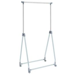 Slickblue Extendable Foldable Heavy Duty Clothing Rack with Hanging Rod