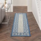 Alternate image 1 for Nourison Garden Party GRD03 Indoor/outdoor Area Rug - Ivory Blue 2'2" x 7'6"