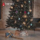 Alternate image 1 for Tree Nest Glory Canvas Tree Skirt for Christmas Tree Stands, Medium, Brown