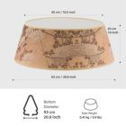 Alternate image 2 for Tree Nest Glory Canvas Tree Skirt for Christmas Tree Stands, Medium, Brown