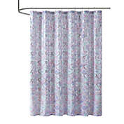 Mi Zone. 100% Polyester Metallic Printed Shower Curtain.