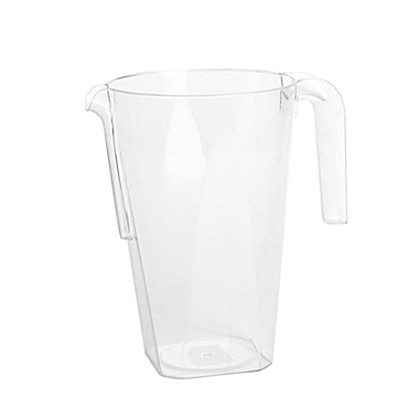 Smarty Had A Party 52 oz. Clear Square Plastic Disposable Pitchers (24 Pitchers). View a larger version of this product image.
