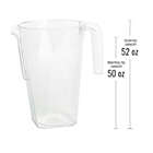 Alternate image 3 for Smarty Had A Party 52 oz. Clear Square Plastic Disposable Pitchers (24 Pitchers)