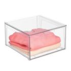Alternate image 1 for mDesign Plastic Stackable Bedroom Closet Storage Organizer with Drawer