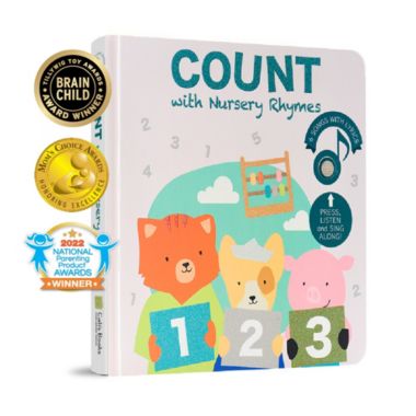 Count with Nursery Rhymes Sound Book for Babies and Toddlers. Interactive Sound Book for Toddlers 1-3 with Counting and Numbers Songs. Award Winner Toy. View a larger version of this product image.