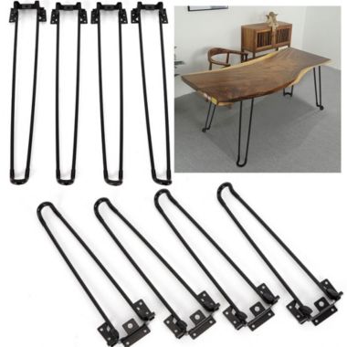 Kitcheniva Hairpin Furniture Legs Foldable Iron Table Legs for Furniture Desk Bench 4PCS. View a larger version of this product image.