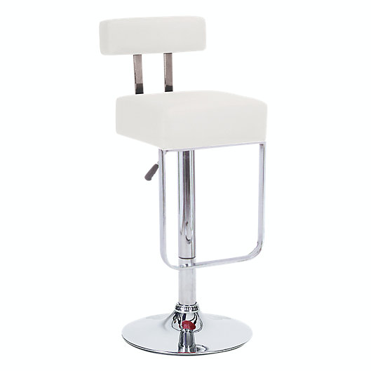 Details about   PU Leather Bar Stools with Back and Footrest Set of 2 Brown Modern Bar Stool 