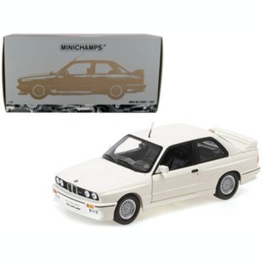 Carfaxo 1987 BMW M3 Street White 1/18 Diecast Model Car by Minichamps. View a larger version of this product image.