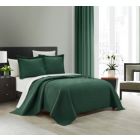 Alternate image 2 for NY&C Home Teague 3 Piece Quilt Set Contemporary Organic Wave Pattern Bedding - Pillow Shams Included, King, Green