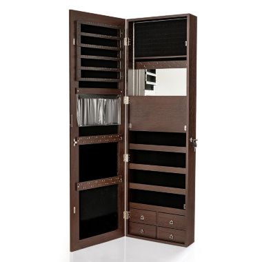 Hivago Multipurpose Storage Cabinet with 4 Drawers-Brown. View a larger version of this product image.