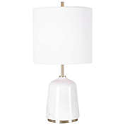 Contemporary Home Living 20" Contemporary Table Lamp with White Drum Shade