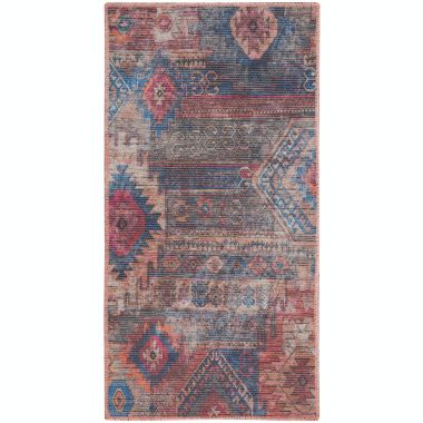 Nicole Curtis Machine Washable Series 1 Distressed Southwestern Indoor Rug Multicolor 2' x 3'9". View a larger version of this product image.