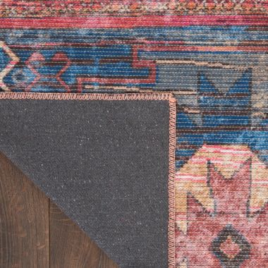 Nicole Curtis Machine Washable Series 1 Distressed Southwestern Indoor Rug Multicolor 2' x 3'9". View a larger version of this product image.
